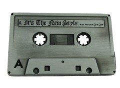 Cassette Belt Buckle Music Old School Style Retro Hip Hop Rock N Roll Antiqued