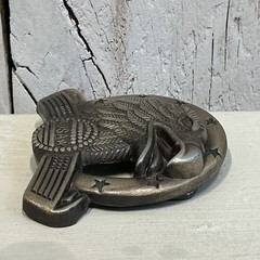 Vintage USA Eagle Belt Buckle Patriotic American Flag Western Style