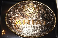 Ariat M&F Western Buckle Large Oval Logo Silver A37063
