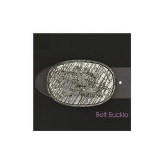 Belt Buckle with Wall Tear Design, Antique Silver, Modern & Industrial