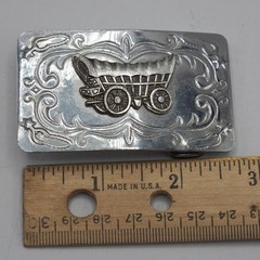Belt Buckle Western Theme Covered Wagon Conestoga