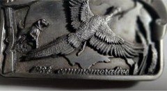 SISKIYOU BELT BUCKLE AMERICAN SPORTSMAN SERIES #890 OF 5000 1984 PHEASANT