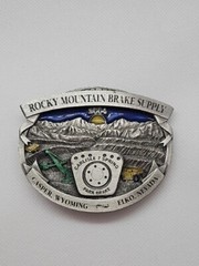 Belt Buckle Rocky Mountain Brake Supply 2004 Casper Wyoming Elko Nevada