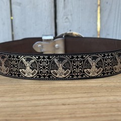 Genuine Laser Cut Leather Centenario Western Belt with Removable Buckle – Silver