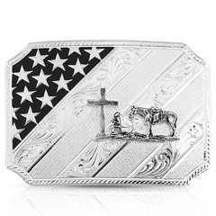 Montana Silversmiths Men&rsquo;s Cowboy And Crosses Buckle