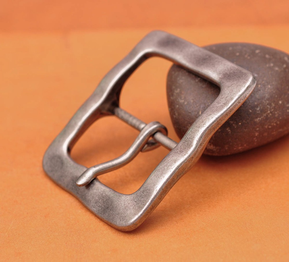 Heavy Duty Solid Antique Silver Center Bar Belt Buckle Fits 1-1/2&Prime; Leather Belts