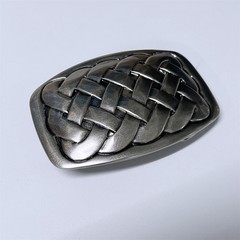 Vintage Silver Plated Cross Knot Solid Brass Belt Buckle BS020SL