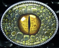 Dinosaur Belt Buckle – Dragon Cosplay Eyeball Art Handmade Buckle -161-E