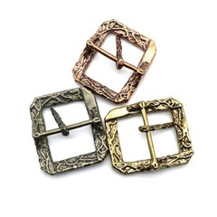 Bark pattern Copper Cast Buckle Durable Belt Buckle Leather Bag Fastener Buckle