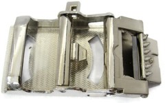 Cam Belt Buckle Casual Silver Tone
