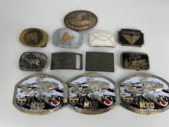 12 Belt Buckles – Mixed Lot