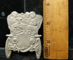 Fun Statement Piece Pewter SandyVal Old Car With Family Belt Buckle B4-4-14-Z
