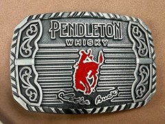 2025 Pendleton Whiskey Let&rsquo;er Buck Rodeo Cowboy Montana Silversmiths Belt Buckle