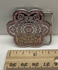Red Flower Belt Buckle for 1.25&Prime; 1 1/4&Prime; Inches Wide Belt