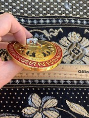 Western Buckle Gold Silver Black Red Longhorn Cowboy Oval 2 » Rodeo Buckle