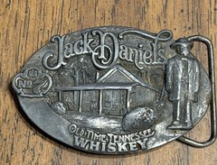 JACK DANIELS OLD TIME TENNESSEE WHISKEY Belt Buckle Old No. 7 1989 Distillery
