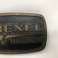 VTG Drexel Industries Inc Solid Brass Belt Buckle Provo Utah Dyna Distribution