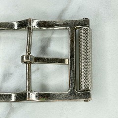 Silver Tone Simple Basic Roller Belt Buckle