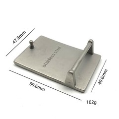 304L Stainless Steel Smooth Plain Belts Buckles 40mm Leather Craft Belt Fitting