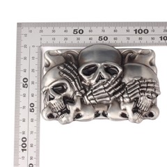 Skull Belt Buckle Western Cowboy Motorcyclist (SK-20)