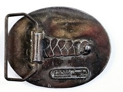 CDC Metalworks Belt Buckle Nude Woman Risqué Eve Garden Of Eden Made In USA Vtg