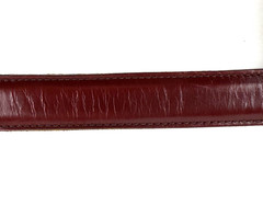 Dooney & Bourke Belt Mens Size 36 Dark Brown Calf Leather Brass Buckle 9121
