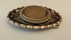 Vintage Large 1921 E Pluribus Unum Coin Belt Buckle Cowboy – NEW