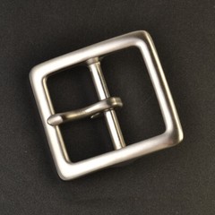 1X DIY Durable 40mm Stainless Steel Square Single Prong Belt Buckle Replacement