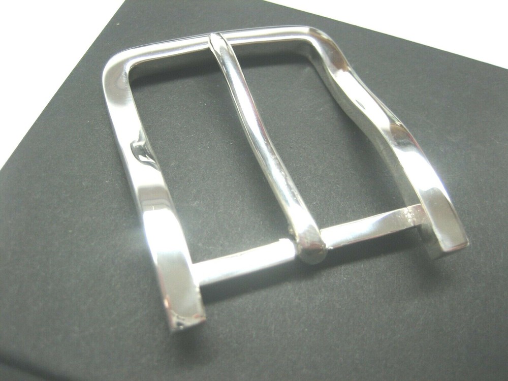 STERLING SILVER 925 BUCKLE AVAILABLE FOR 1&Prime; 1-1/8&Prime; 1-1/4&Prime; 1-3/8&Prime; 1-1/2&Prime; BELTS