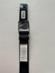 Nixon Icon Cut Out All Black Leather Belt Size S