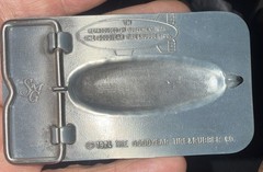 Aluminum Goodyear Blimp 1974 Belt Buckle