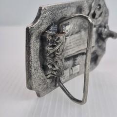 Siskiyou Buckle Co Fisherman Fishing Angler Oregon K-27 1983 Mountains Pewter