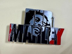 BOB MARLEY Block Letters Jamaica Iconic Reggae Music Artist Reggae Belt Buckle