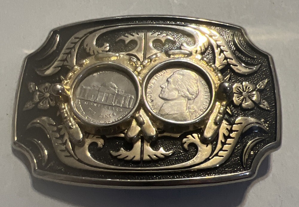 Coins Belt Buckle Nickels Coins 1989