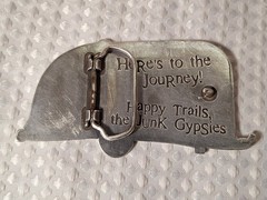 Not All Who Wonder Are Lost Metal Belt Buckle Camping Travel Camper Trailer
