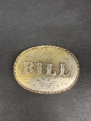 Spec Cast Belt Buckle Bill Personalized Vintage 1981 Denver, CO USA
