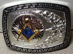 MASONIC Western Cowboy Belt Buckle Hebilla Vaquera MASONICA