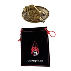 American Eagle Belt Buckle Copper Biker Motorcycle USA Patriotic Rocker New
