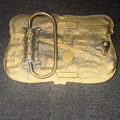 Vintage 1984 Bergamot Brass Works U-149 Steam Train 5473 Belt Buckle