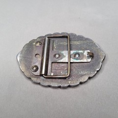 Vintage PIG American Police Belt Buckle Mens One Size Silver Law Order Oval