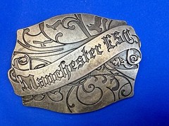 Manchester ESC Clothing Company Vintage Silver Color Belt Buckle