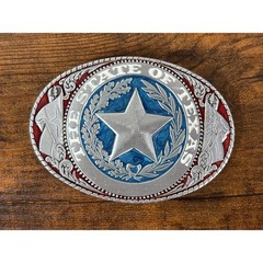 Vintage 1981 The Great American Buckle Co State of Texas Lone Star Belt Buckle