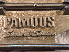 Famous Stars and Straps Belt Buckle Five Point Star Chrome Silver VINTAGE