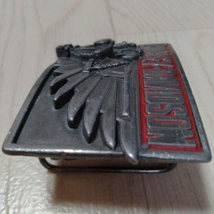 Harley-Davidson Belt Buckle, Vntage Engine Frame Wing Motifs G-88 Harmony 1989