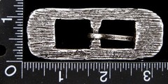 MG10139 VINTAGE ***HAND CARVED*** RECTANGULAR TONGUE TYPE BELT BUCKLE