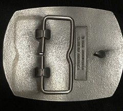 VINTAGE BRASS 1996 HANDYMAN CLUB OF AMERICA LIFE MEMBER NOVELTY BELT BUCKLE