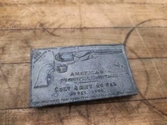 Vintage Belt Buckle Colt 44 Cal Model 1860 Army America&rsquo;s Pioneer Heritage