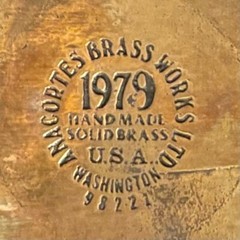 Vintage Belt Buckle 1979 Native Indian Formline Anacortes Brass Works Northwest