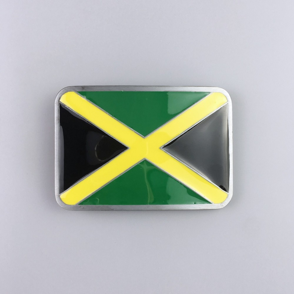 Men Belt Buckle Jamaica Flag Belt Buckle Gürtelschnalle Boucle de ceinture