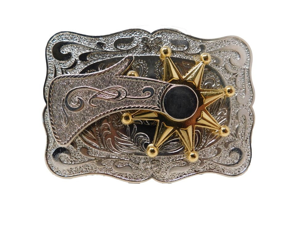 Belt Buckle Cowboy Sliver,Gold,,Metal